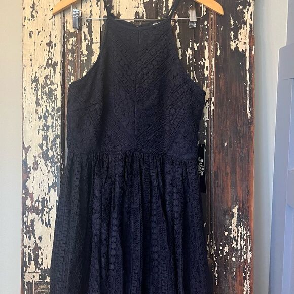 NWT Jump party/ocassion Lace Black Halter Dress. Women’s size 9/10 juniors. - Picture 1 of 10